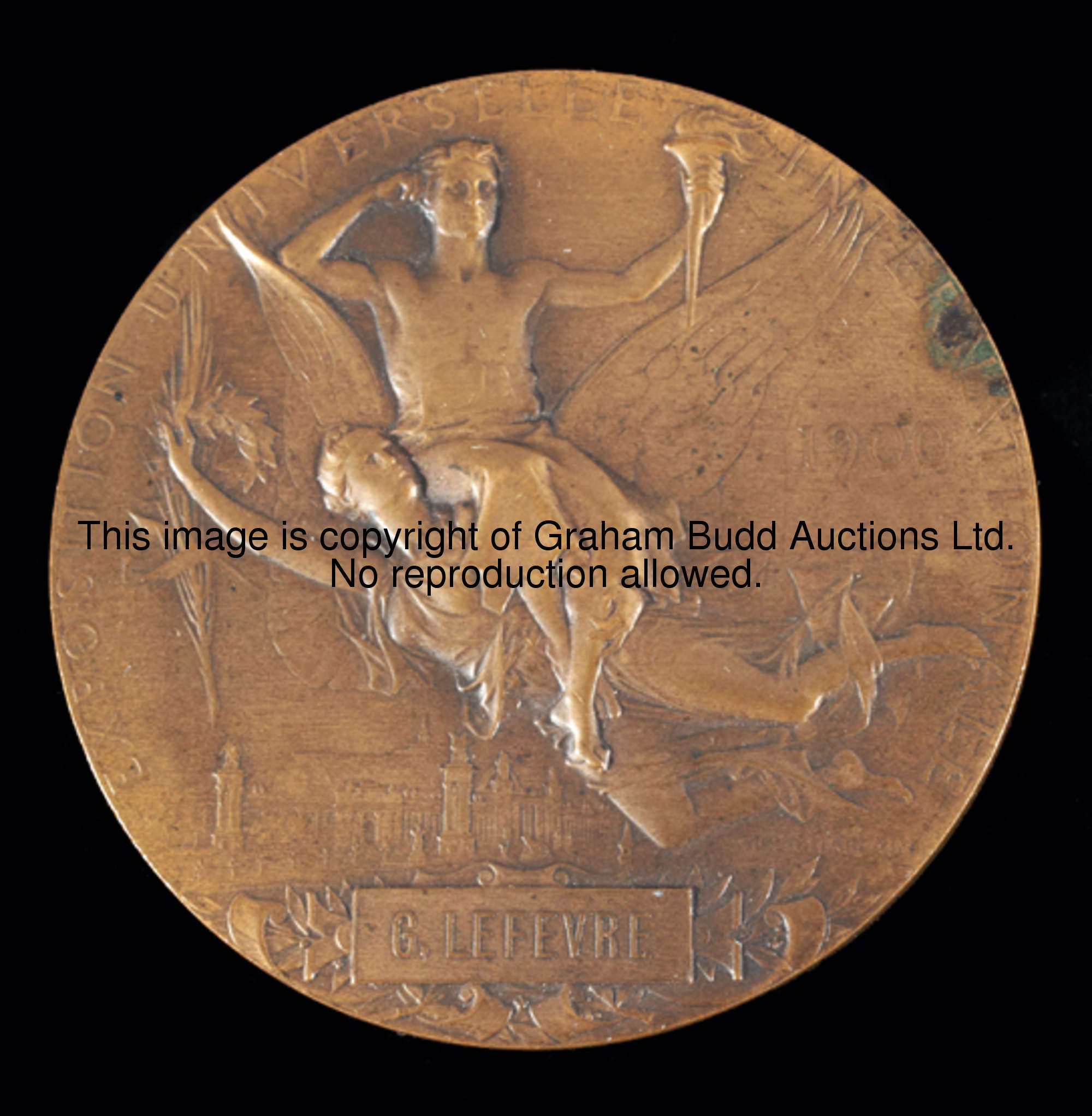 A 1900 Paris Exposition Universelle Internationale award medal, by