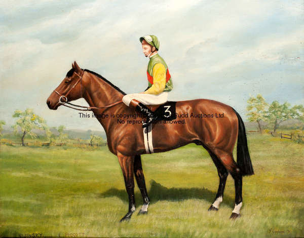 J Graham (20th century) NIJINSKY - L PIGGOTT signed & dated '71, oil on board, 56 by 71cm., 22 by 28...