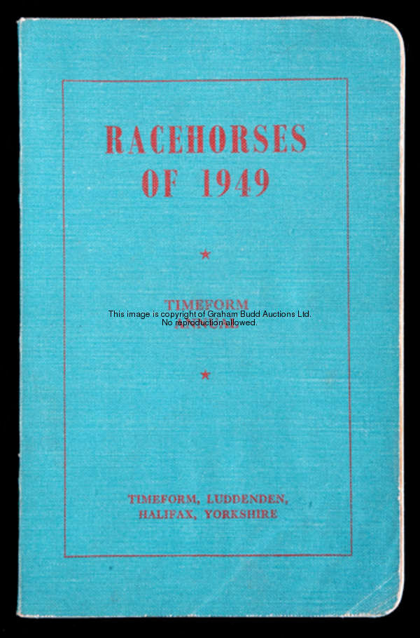 Timeform Racehorses of 1949, edited by Phil Bull, the very rare softback edition in green limp cloth...