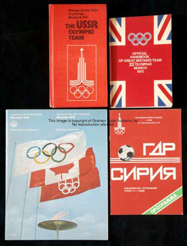 Olympic publications, from the collection of a British journalist covering the Olympic Games of 1972...