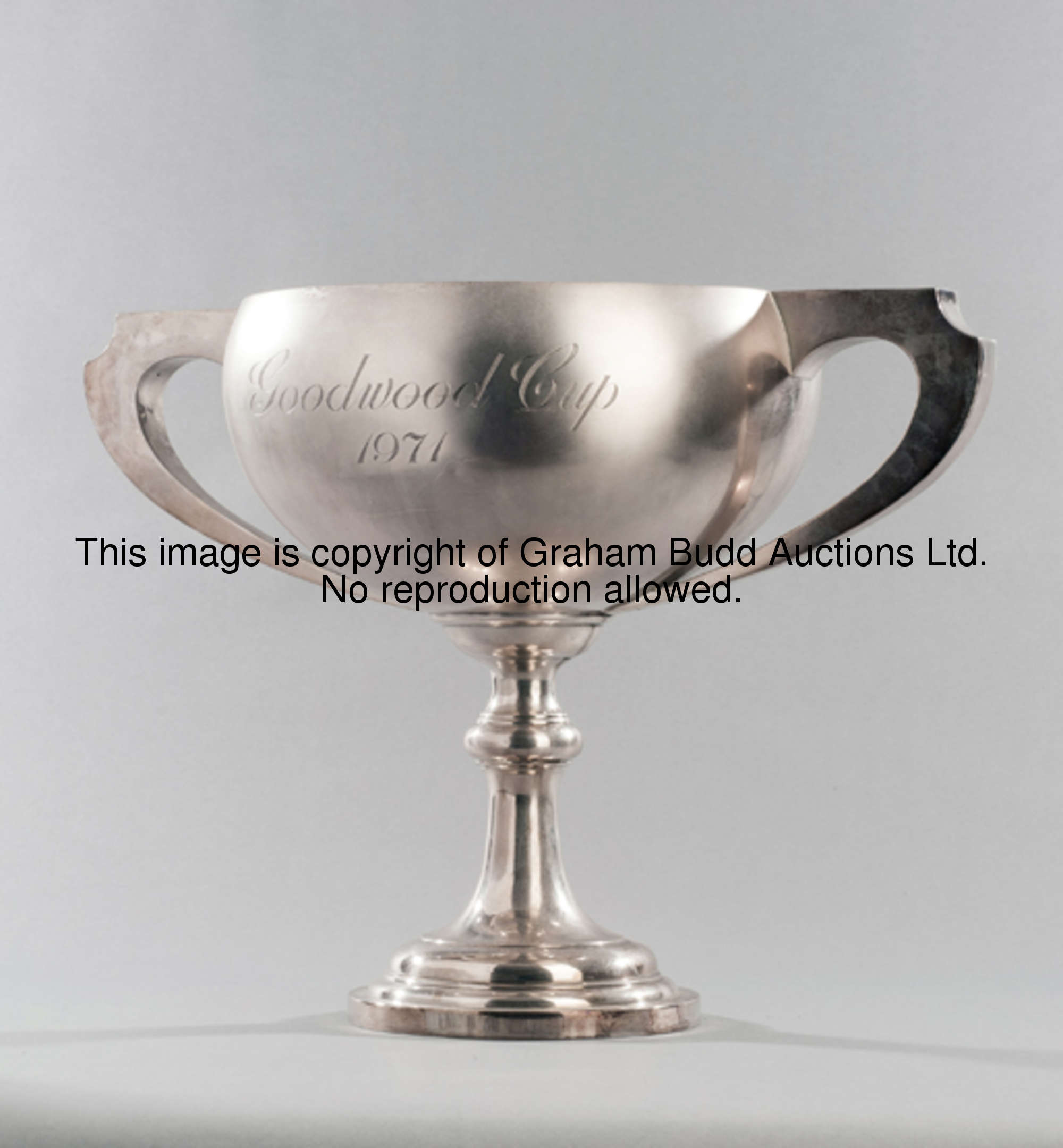 The Goodwood Cup 1971, the impressive trophy for the race being much earlier in date, hallmarked Bir...