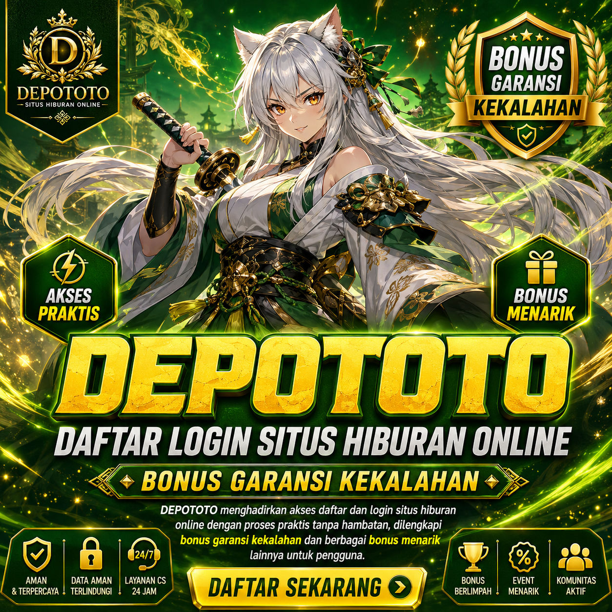DEPOTOTO: Daftar Login Situs Hiburan Online dengan Bonus Garansi Kekalahan
