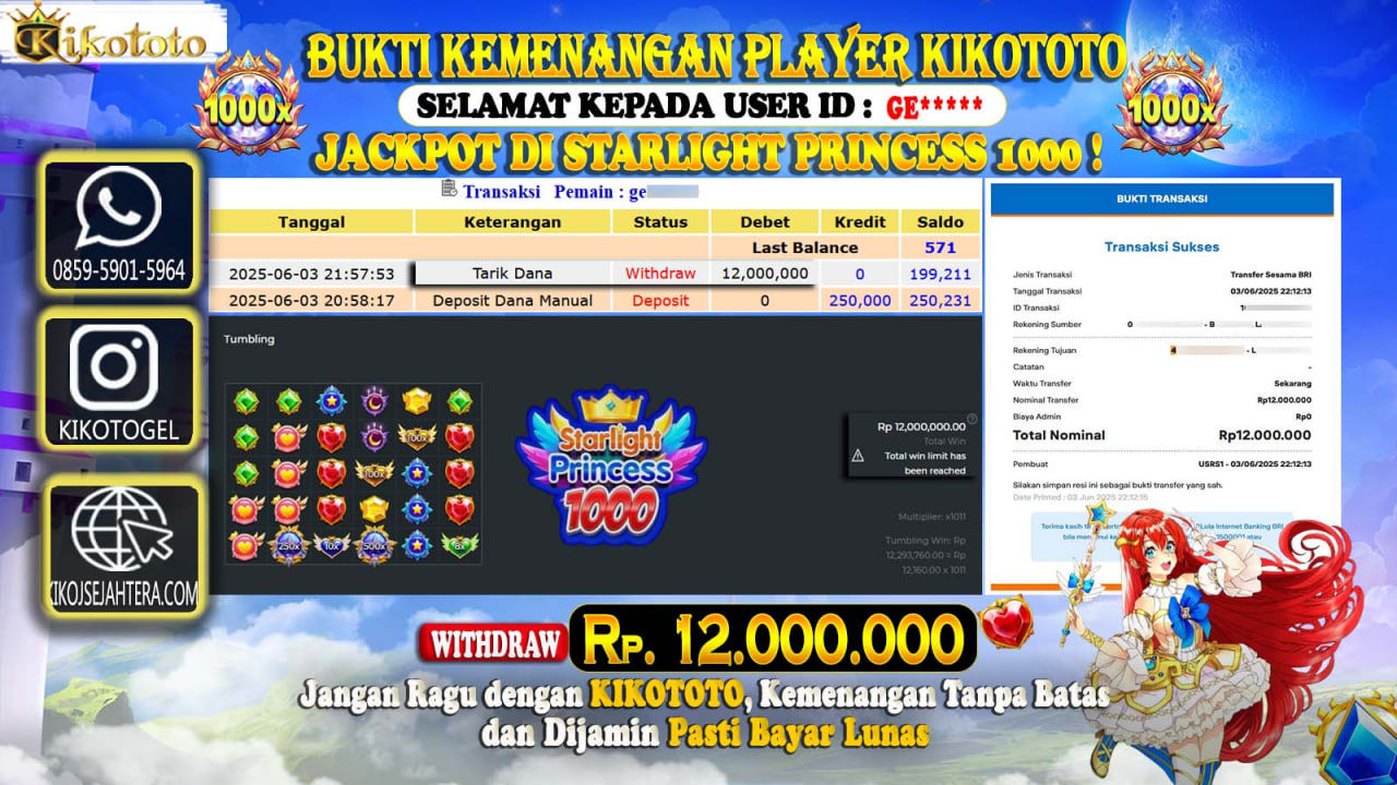 MENANG BESAR DI GATES OF OLYMPUS 1000 SEBESAR Rp 12,000,000 LANGSUNG DAN TANPA BASA BASI DI BAYAR KIKOTOTO !!!