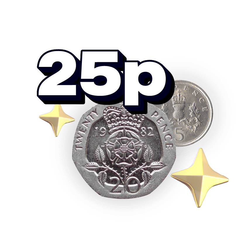 25p Cash