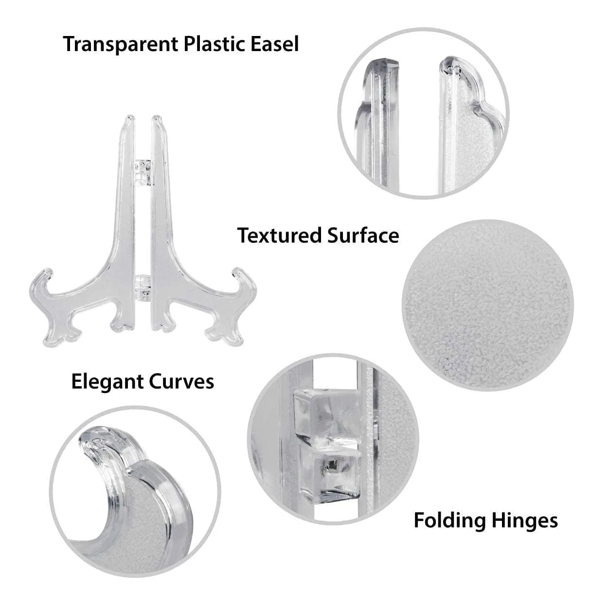 Plastic Stand for Plate, Photo, Artwork Display 3 Plastic Stand for Plate, Photo, Artwork Display - Image 3