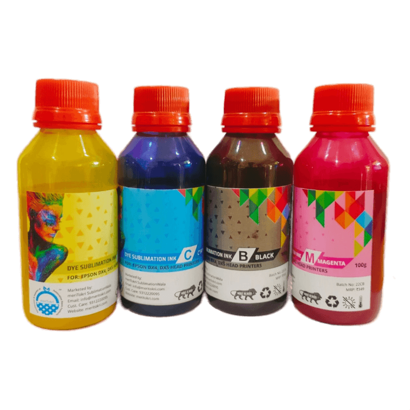Sublimation Ink 4 Color set 100ml 1 Sublimation Ink 4 color set