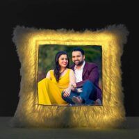 Sublimation LED Fur Cushion Square Shape