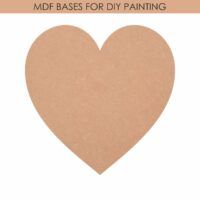 MDF Plain Heart Shape Base