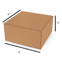Corrugated Box 3 Ply 8x8x4 Inch