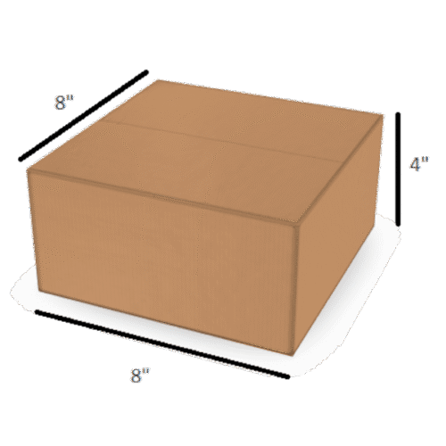 Best Corrugated Box 3 Ply 8 X 8 X 4 Inch | MeriTokri