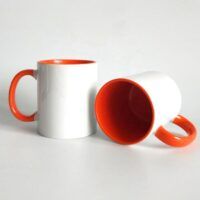 Sublimation Inner Color Handle Mug Orange