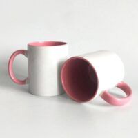 Sublimation Inner Color Handle Mug Pink
