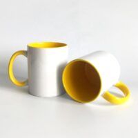 Sublimation Inner Color Handle Mug Yellow