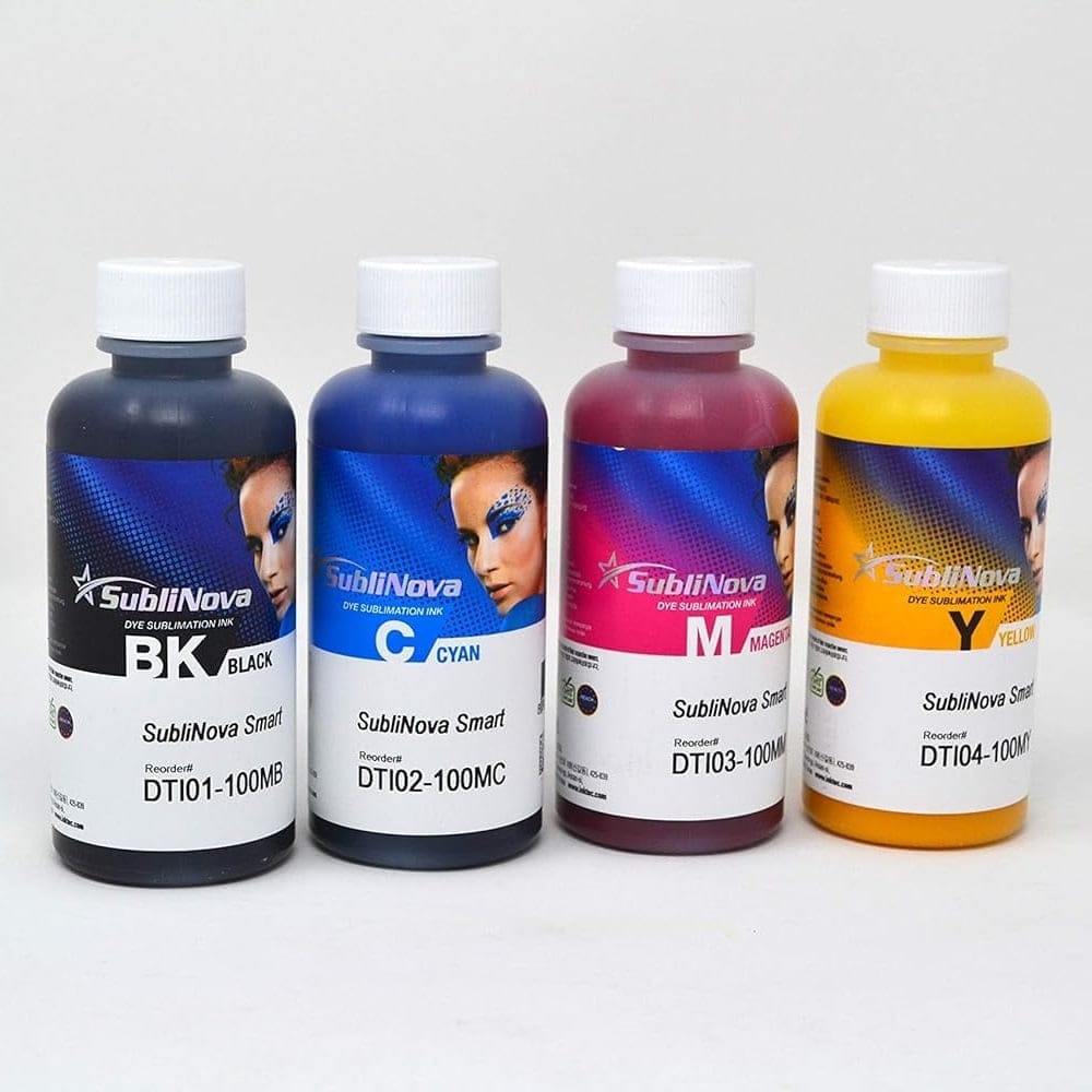 InkTec Sublinova Smart Dye Sublimation Ink 100ml set 1 InkTec Sublinova Smart Dye Sublimation Ink 100ml set