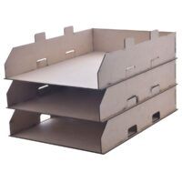 MDF Wooden Paper Organiser Tray set