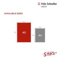 S-RACE Vivid 120 Dye Sublimation Paper sizes