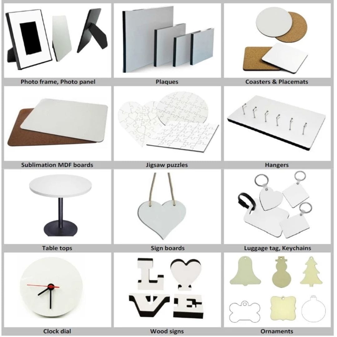Sublimation MDF Sheet Double Side 2 Sublimation MDF Products