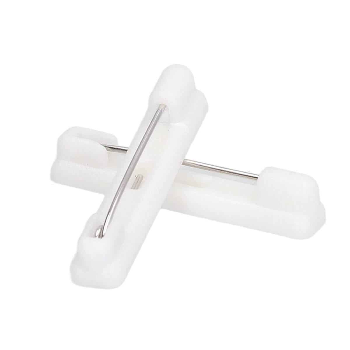 White Plastic Badge Pins for Sublimation