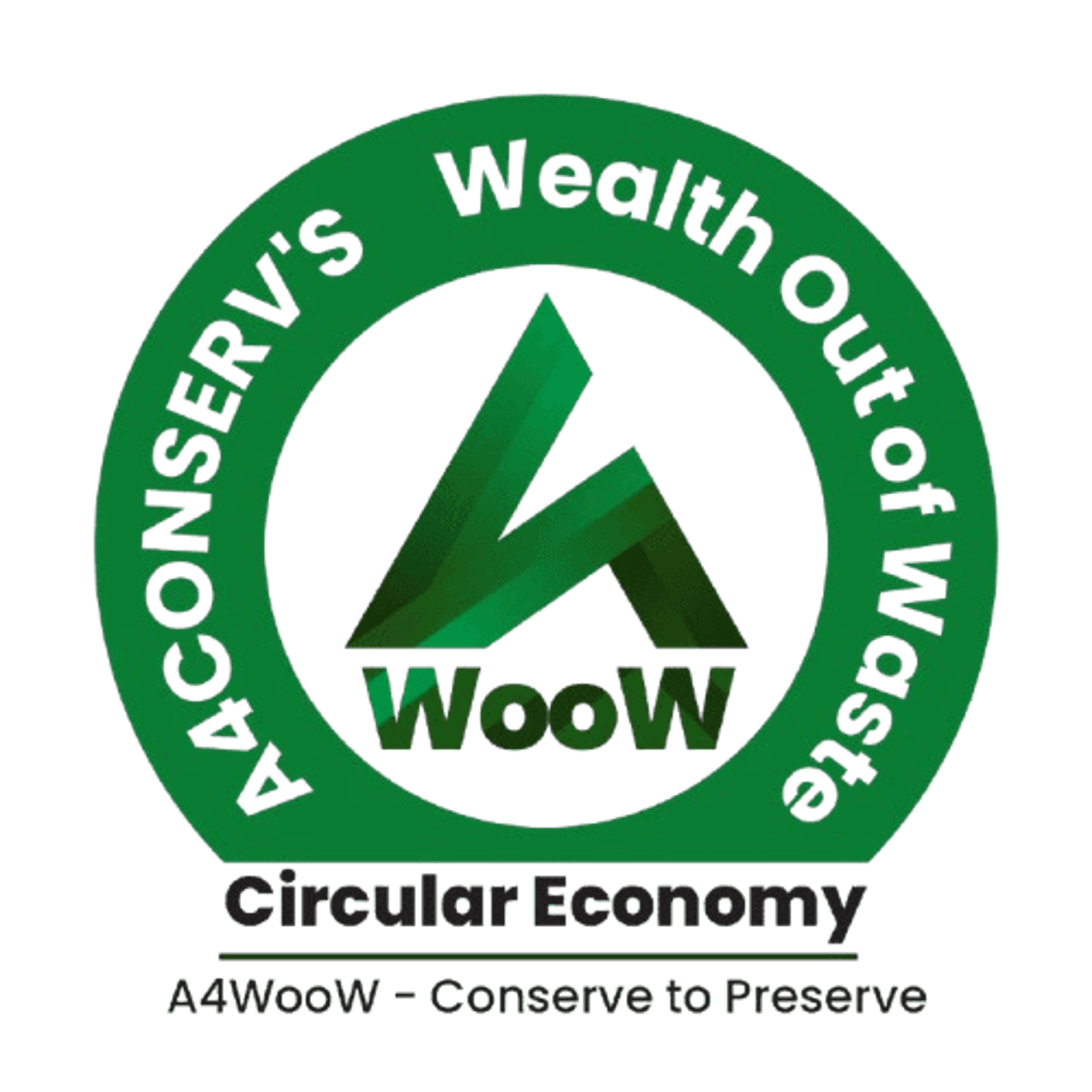 A4WooW Logo - Wealth Out of Waste