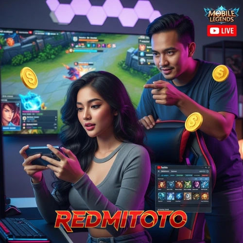 Seorang pemain Mobile Legends biasa sedang memainkan ponselnya dengan serius, ilustrasi cara mendapatkan cuan dari game