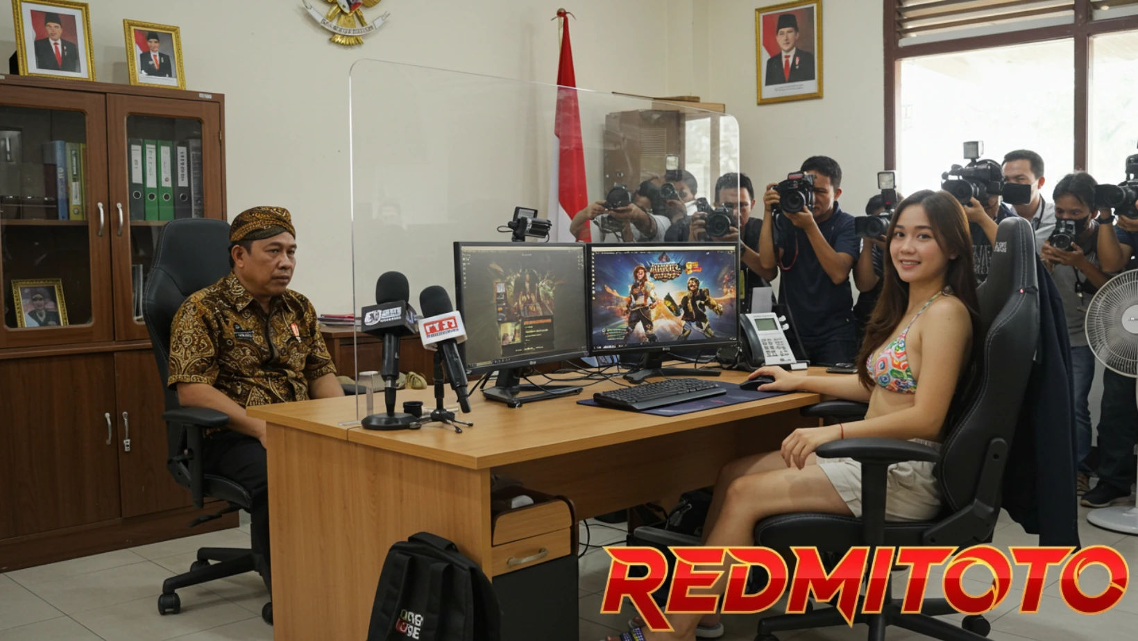 Ilustrasi skandal pejabat pemerintah dan isu transparansi