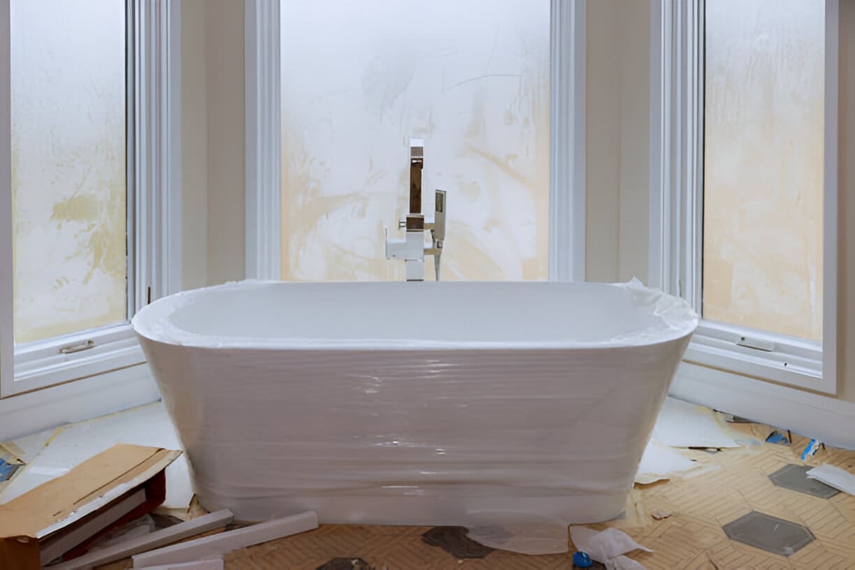 Shower tile installation