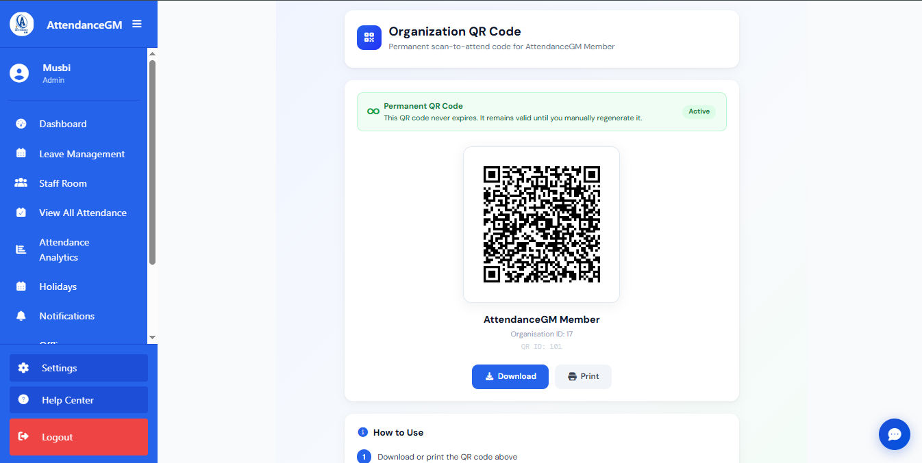 Org QR Code