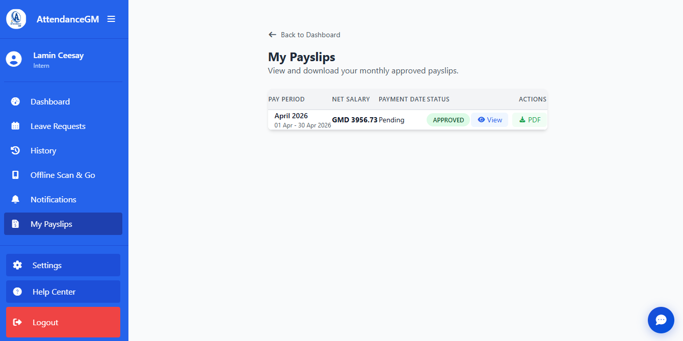 Staff Payslip