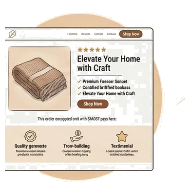 Optimized landing page