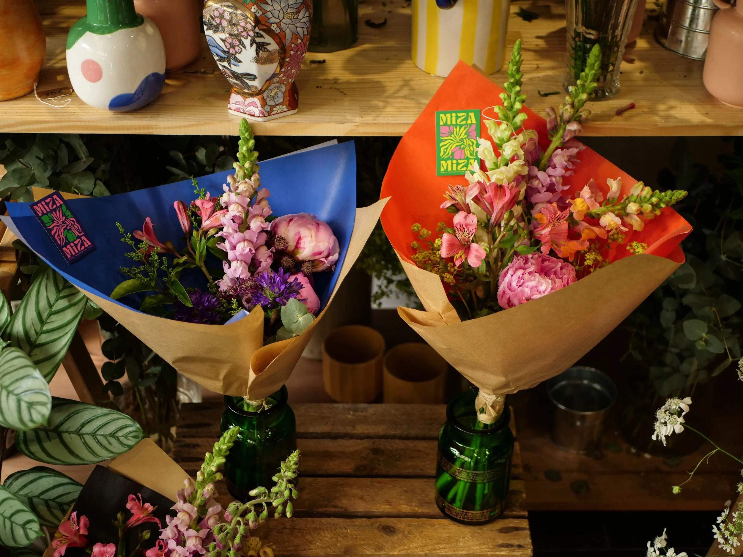 Bouquet de fleurs dans un vase