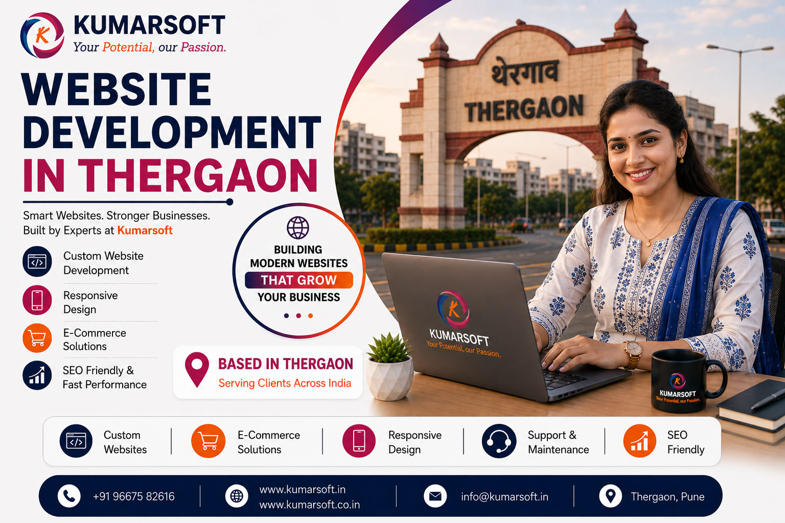 Website Development in Thergaon Pune