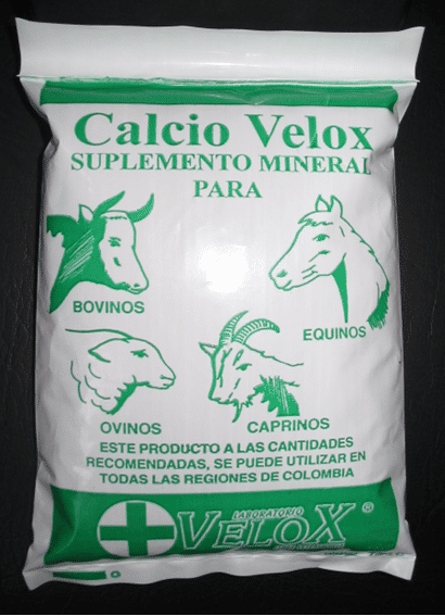 Empaque de Calcio Velox suplemento mineral