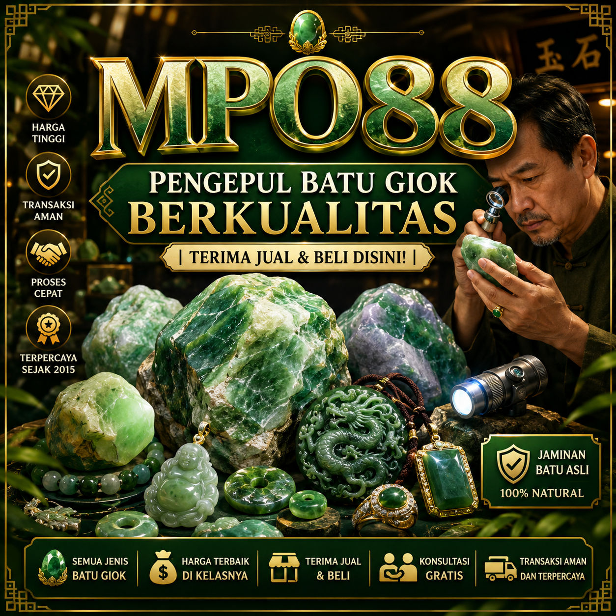 MPO88 | Pengepul Batu Giok Berkualitas | Terima Jual & Beli Disini!