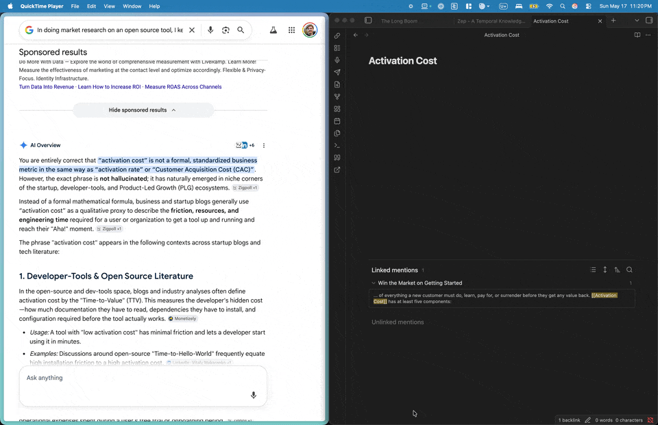 Cite Wide demo — pasting an LLM research dump and watching every numeric citation convert to a stable hex marker on insert