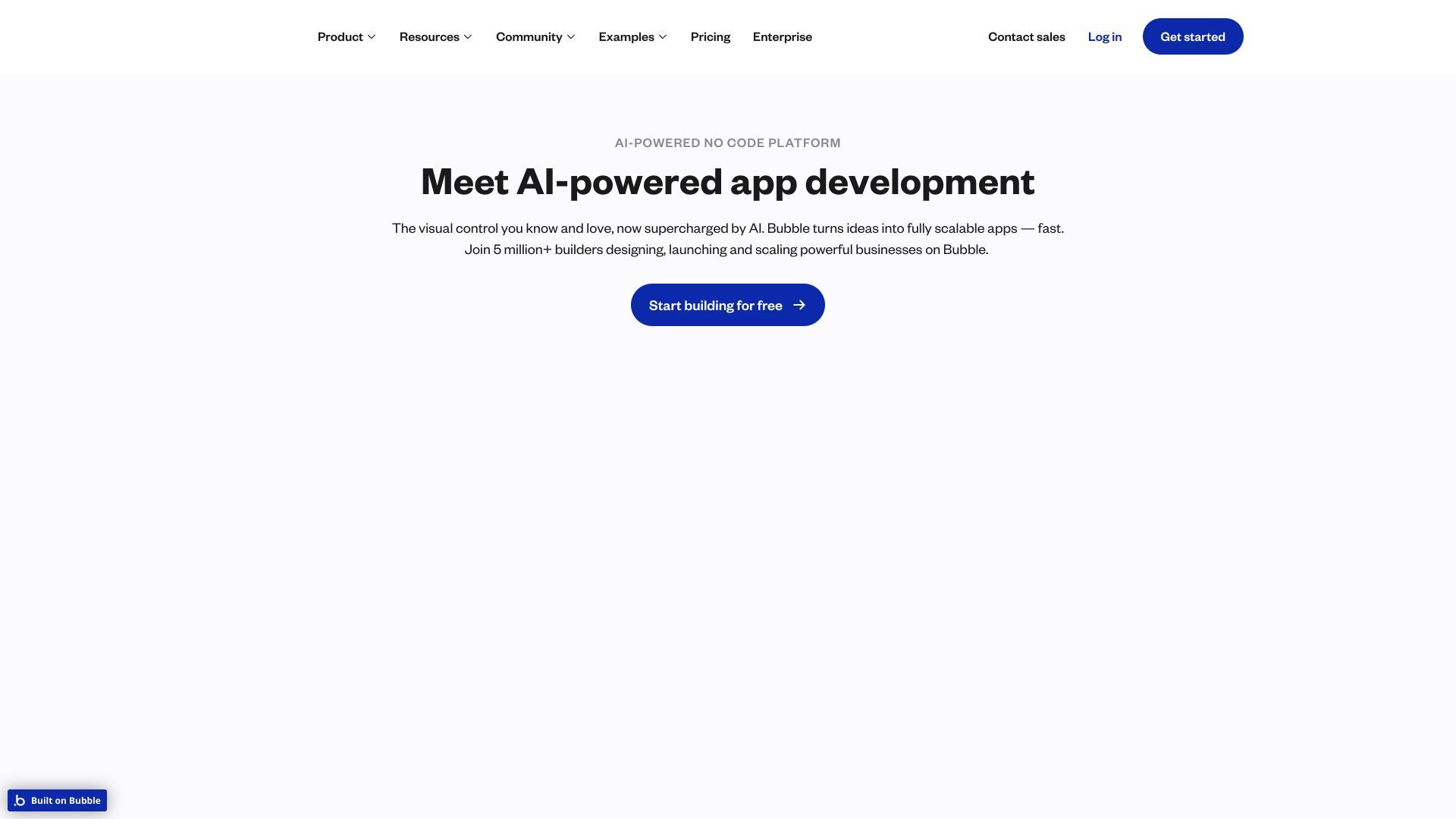The full-stack no-code app builder.