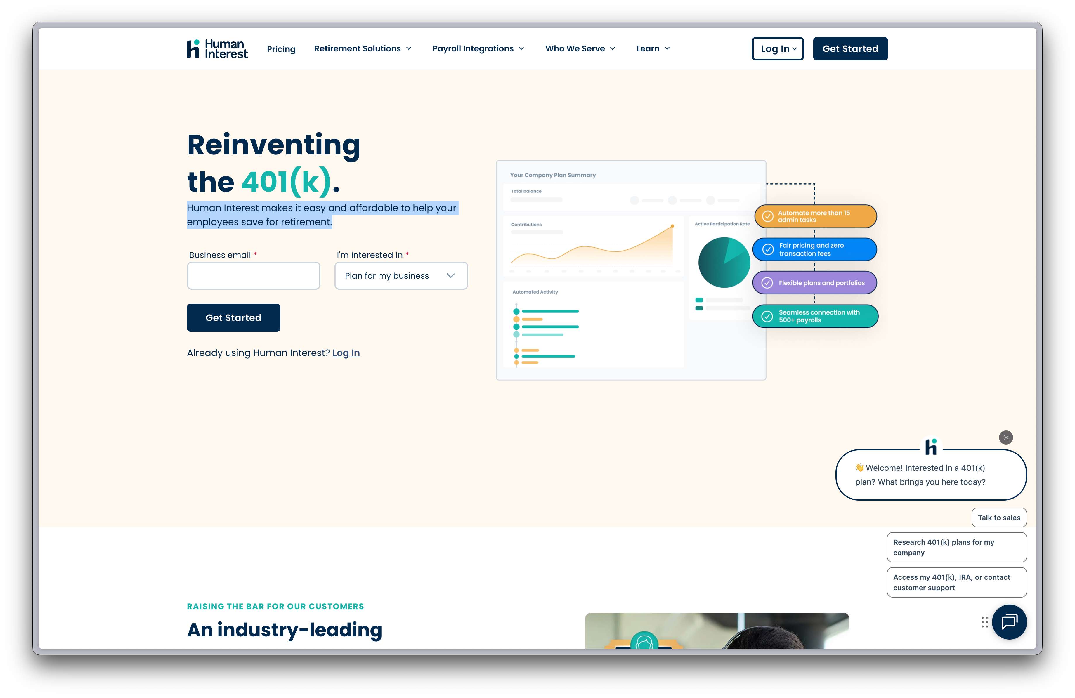 Reinventing the 401(k). banner