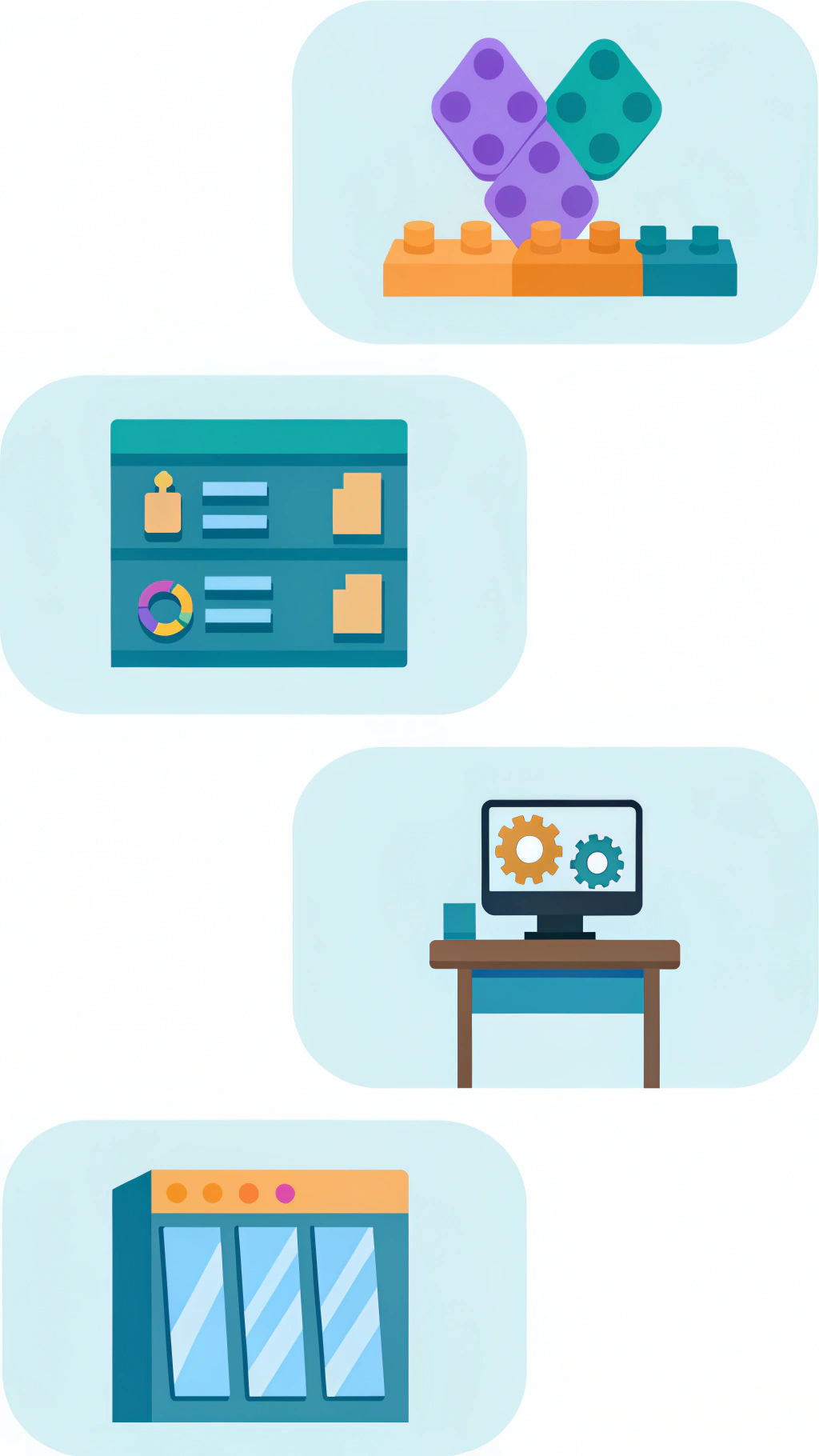 Move functionality and style of Concepts and Vocabulary into specific components
