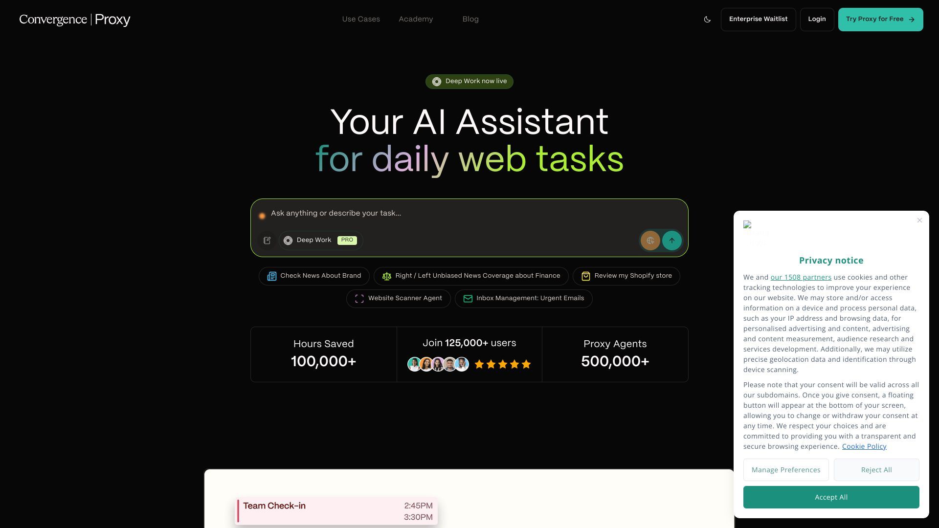 Your AI Assistant for Daily Web Tasks.