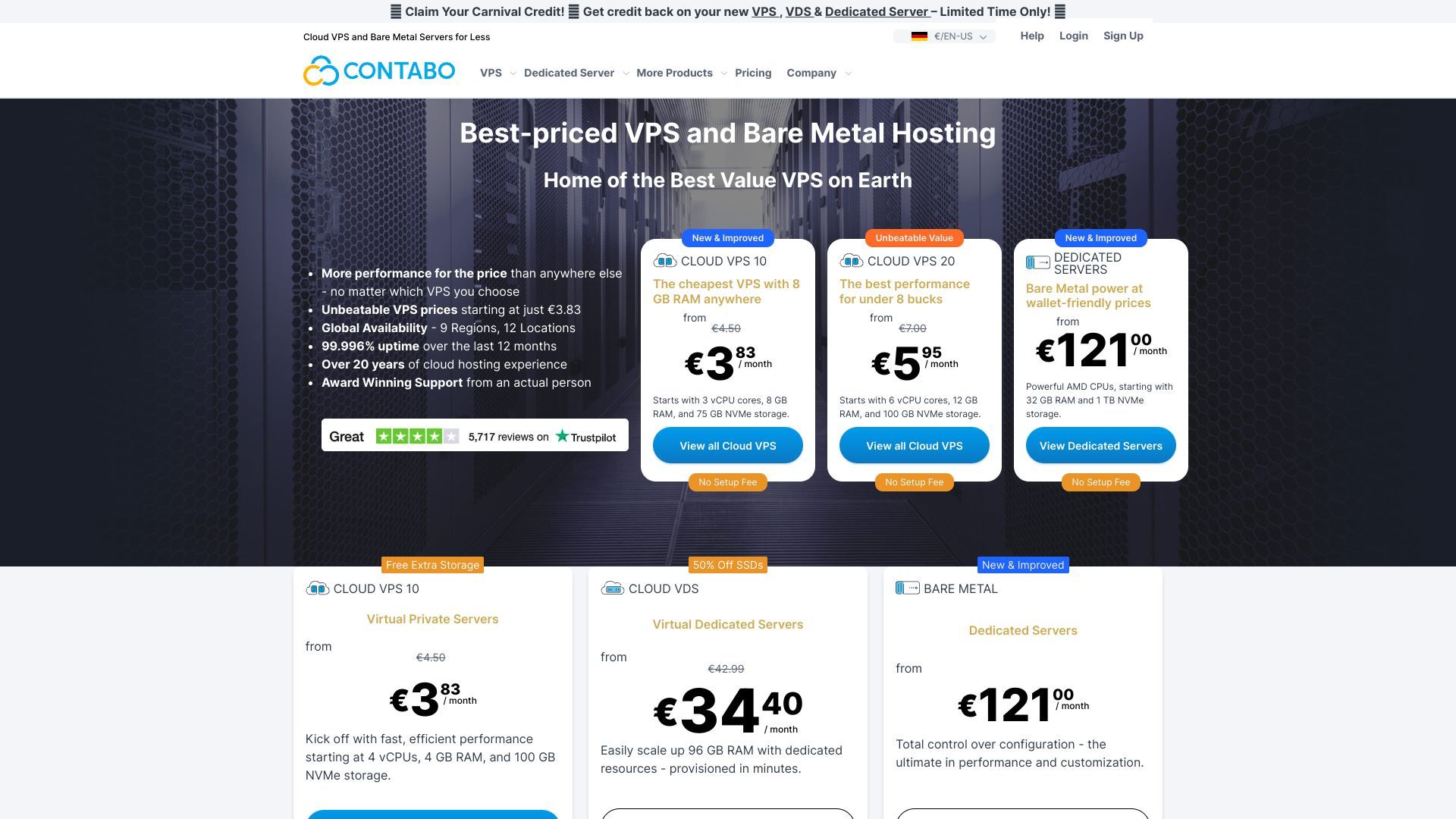 Contabo🥇Cloud VPS & Dedicated Servers for a Price You'll Love