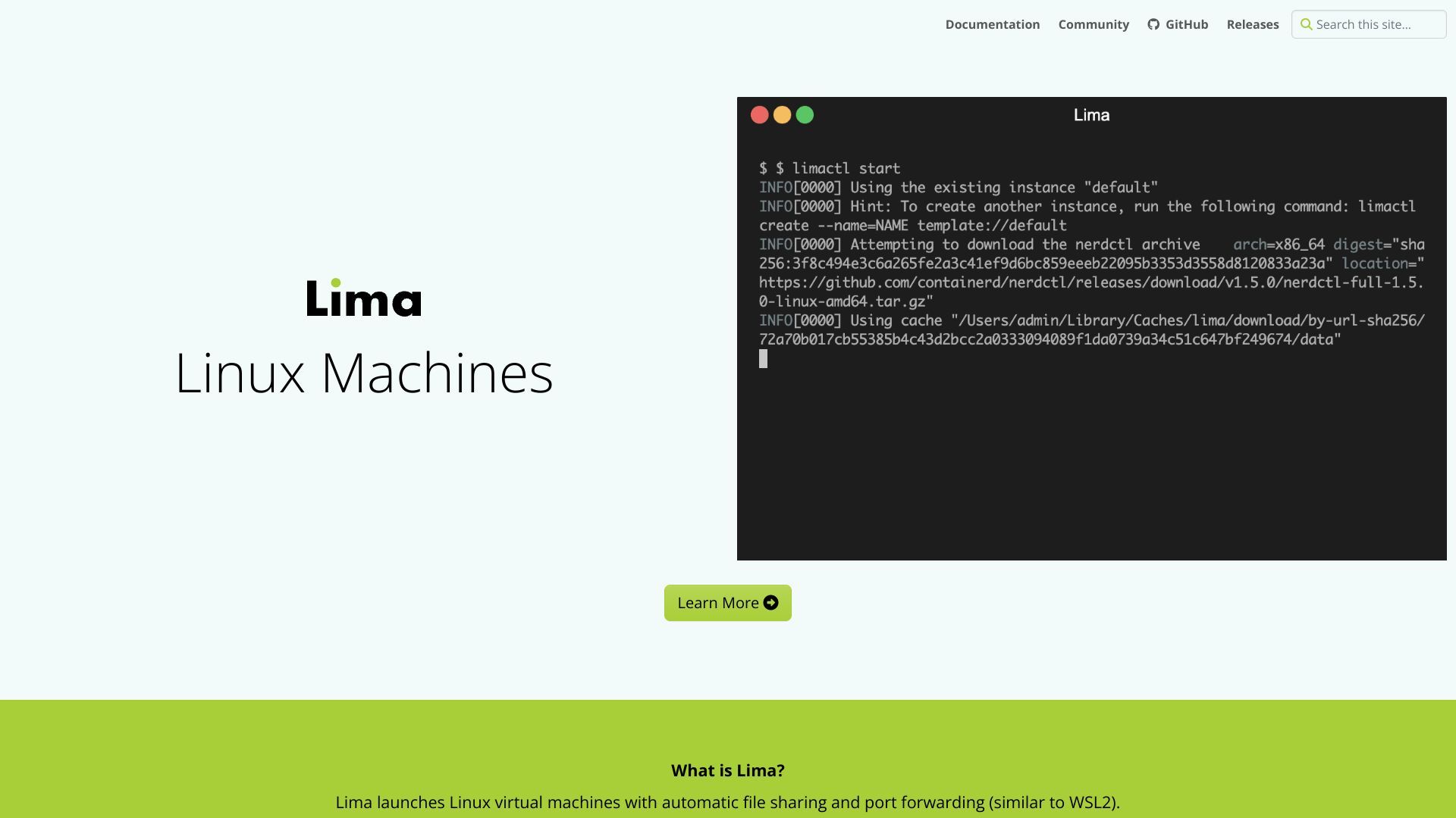Linux virtual machines, with a focus on running containers