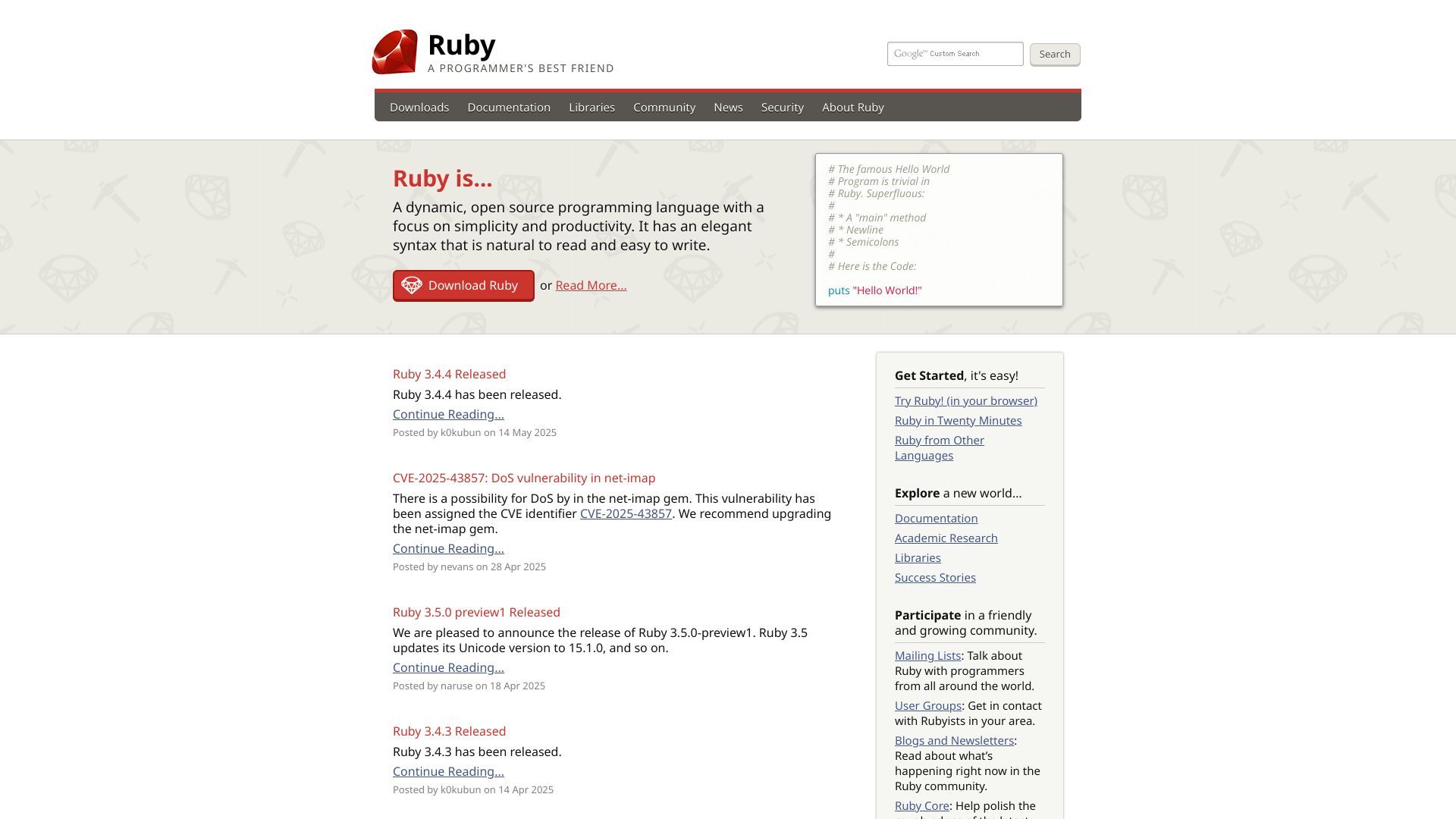 Ruby Programming Language