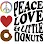 Peace, Love and Little Donuts Of Stone Harbor Logo
