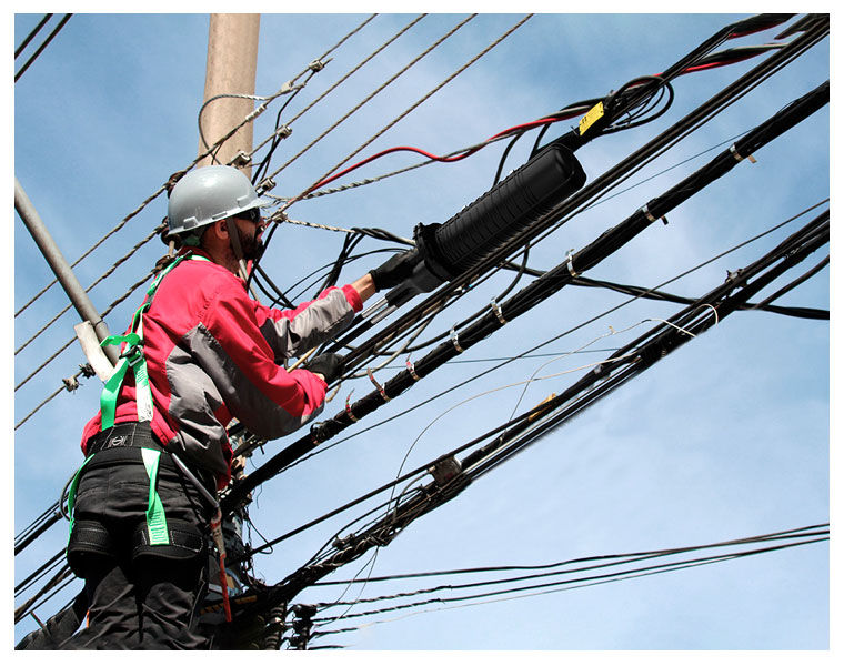 Peça chave em rede de fibra óptica