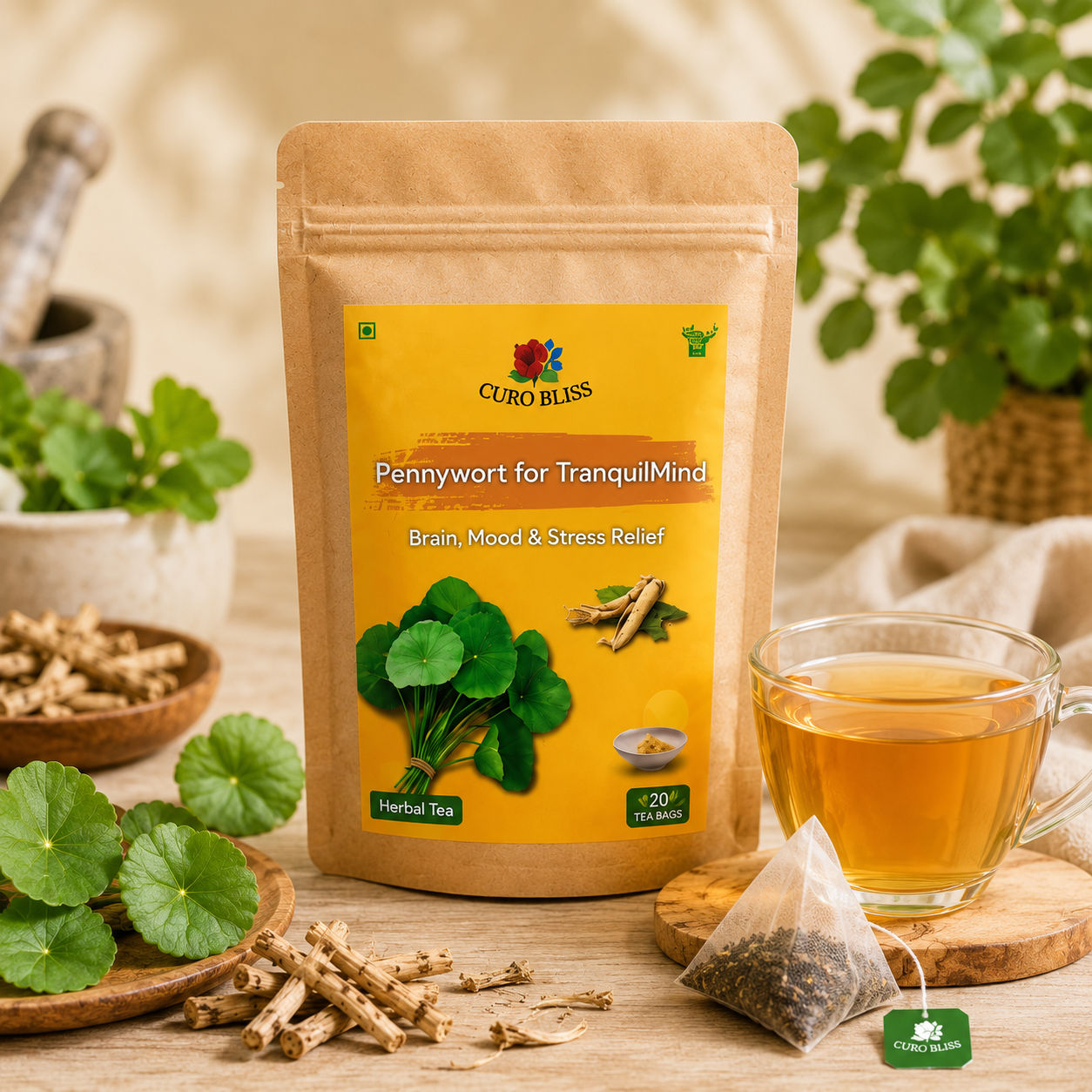 Pennywort for TranquilMind – Brain, Mood & Stress Relief