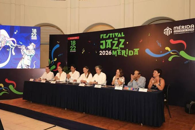 Presentación Oficial del Festival de Jazz en Mérida Noviembre 2026 Rueda de prensa y presentación oficial del festival de jazz en Mérida noviembre 2026 con autoridades