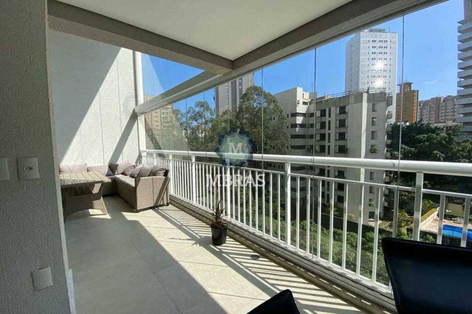 Foto 22 — Apartamento Luxo, MOBILIADO, 3 suites, 3 vagas, Varanda na suite, Mobiliado, moderno, tudo novo