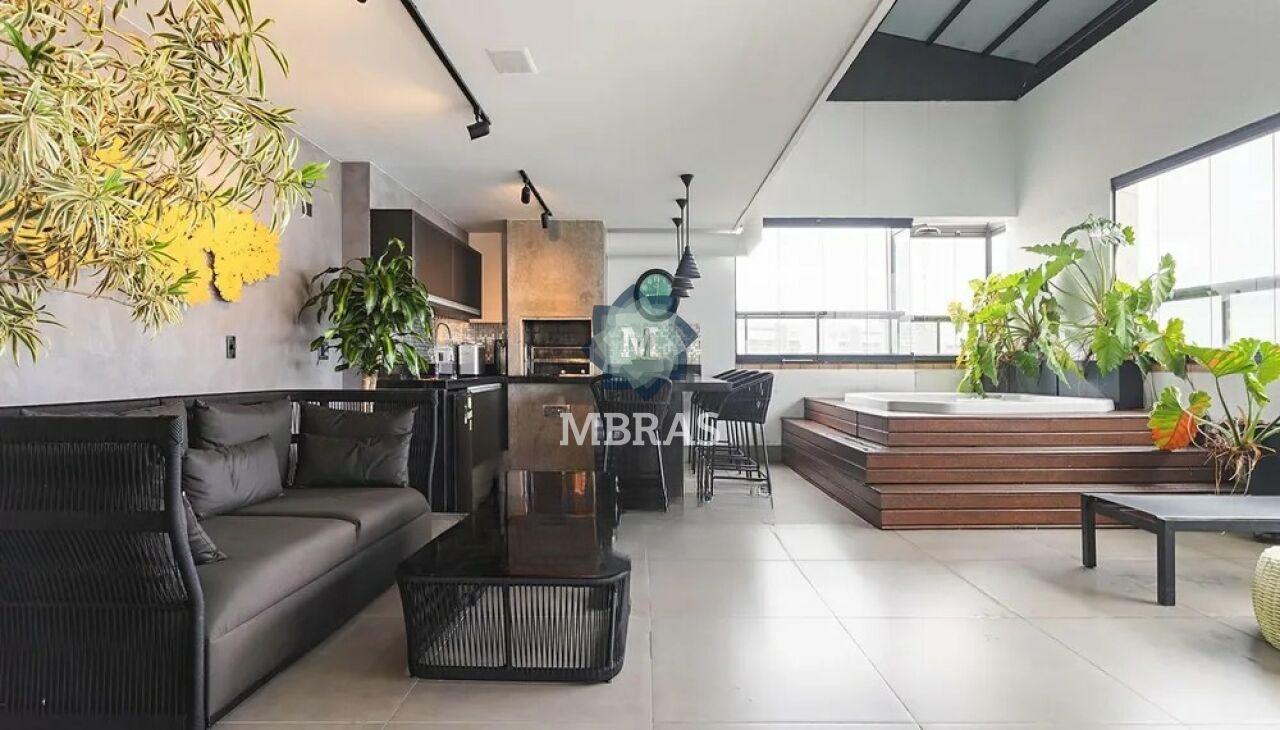 Cobertura Contemporânea em Pinheiros com Gourmet, Solarium e Adega