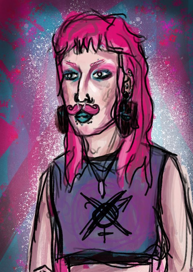 Portrait of artist Stegobean Studio