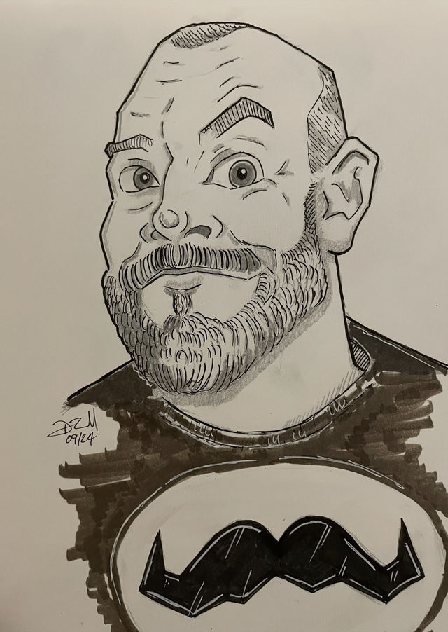Portrait of artist Daniel Mansell