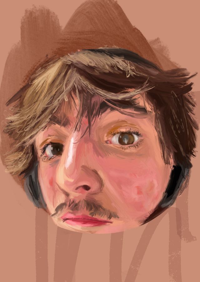 Portrait of artist Harvey Whetton